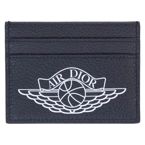 dior x jordan card holder|Dior x Jordan Wings Card Holder (4 Card Slot) Navy .